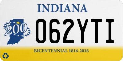 IN license plate 062YTI
