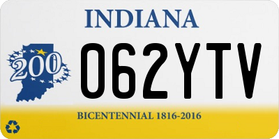 IN license plate 062YTV