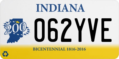 IN license plate 062YVE