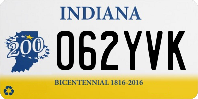 IN license plate 062YVK
