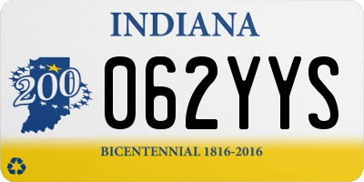 IN license plate 062YYS