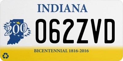 IN license plate 062ZVD