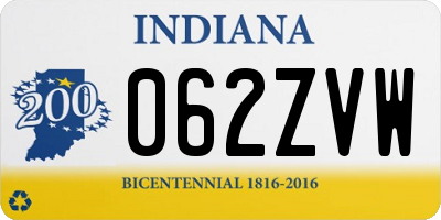 IN license plate 062ZVW