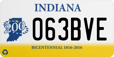 IN license plate 063BVE