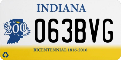 IN license plate 063BVG