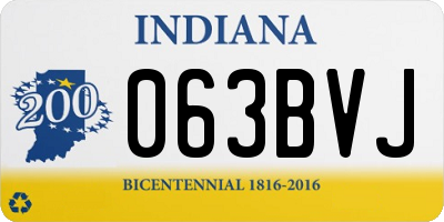 IN license plate 063BVJ