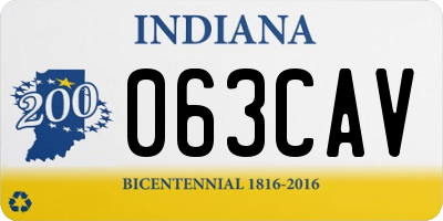 IN license plate 063CAV