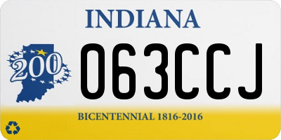 IN license plate 063CCJ
