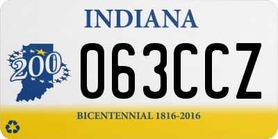 IN license plate 063CCZ