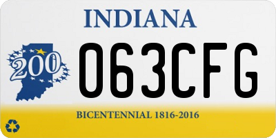 IN license plate 063CFG