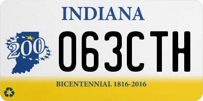 IN license plate 063CTH