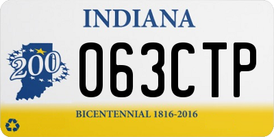 IN license plate 063CTP