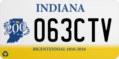 IN license plate 063CTV
