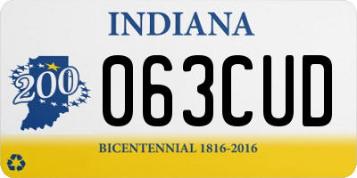 IN license plate 063CUD