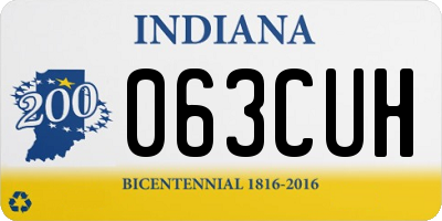 IN license plate 063CUH