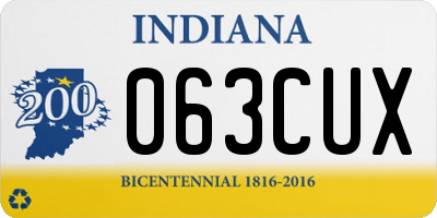 IN license plate 063CUX