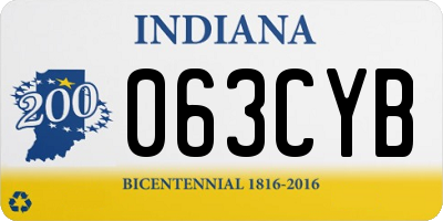 IN license plate 063CYB