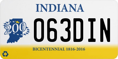 IN license plate 063DIN