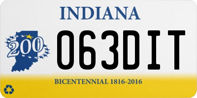 IN license plate 063DIT