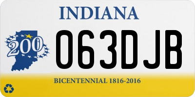 IN license plate 063DJB