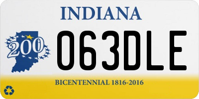 IN license plate 063DLE