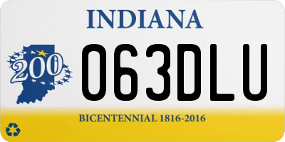 IN license plate 063DLU