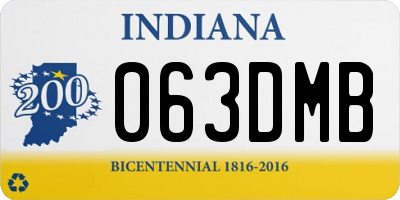 IN license plate 063DMB
