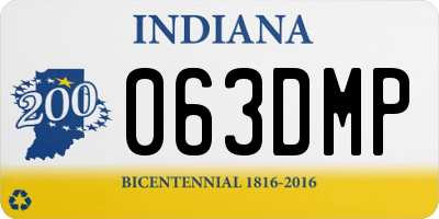 IN license plate 063DMP