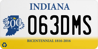 IN license plate 063DMS