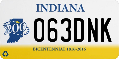 IN license plate 063DNK