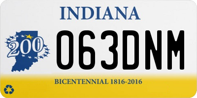 IN license plate 063DNM