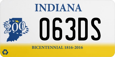 IN license plate 063DS