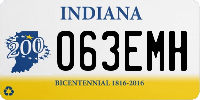 IN license plate 063EMH