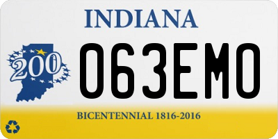 IN license plate 063EMO