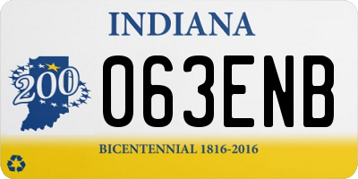 IN license plate 063ENB