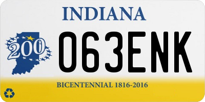 IN license plate 063ENK