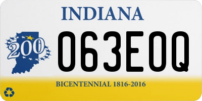 IN license plate 063EOQ