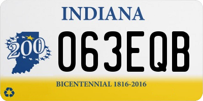 IN license plate 063EQB