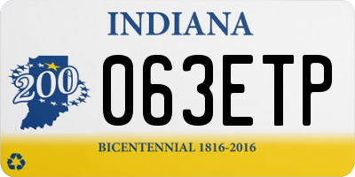 IN license plate 063ETP