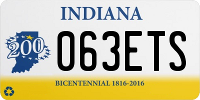 IN license plate 063ETS