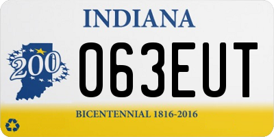 IN license plate 063EUT