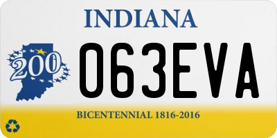 IN license plate 063EVA