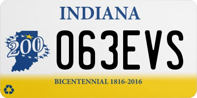 IN license plate 063EVS
