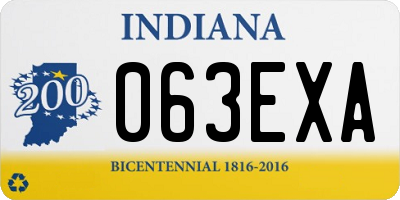 IN license plate 063EXA
