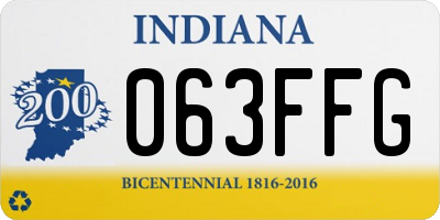IN license plate 063FFG