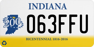 IN license plate 063FFU