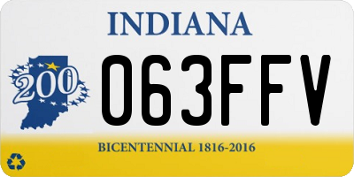 IN license plate 063FFV