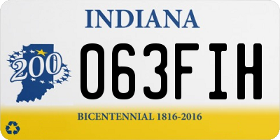 IN license plate 063FIH