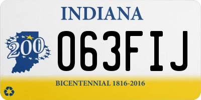 IN license plate 063FIJ