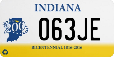 IN license plate 063JE